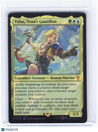 2025 Magic: The Gathering—Tidus, Yuna's Guardian #224 (FIC)—Mythic Foil