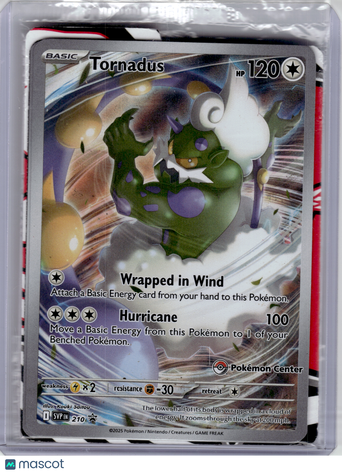 2025 Pokemon—Tornadus #210 Scarlet & Violet —Promo (Pokemon Center) [Sealed]