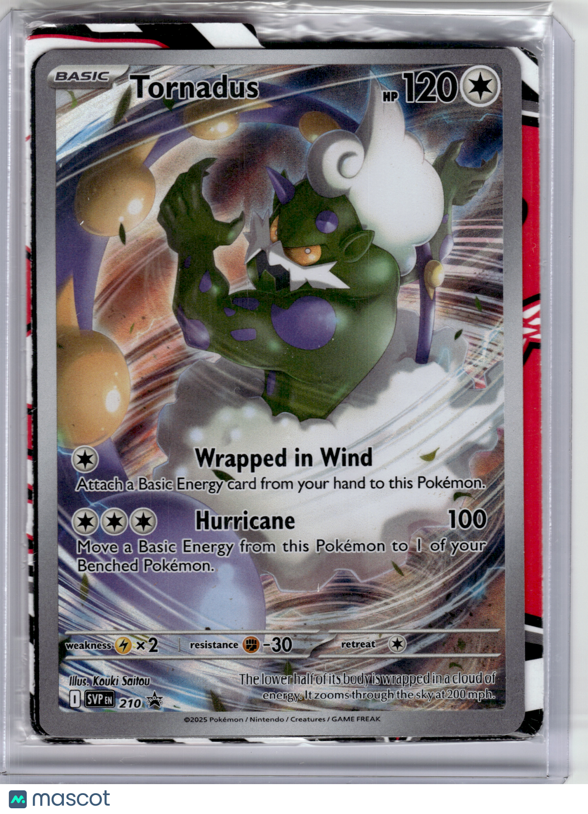 2025 Pokemon—Tornadus #210 Scarlet & Violet Promo—Black Star Promo Holo [Sealed]
