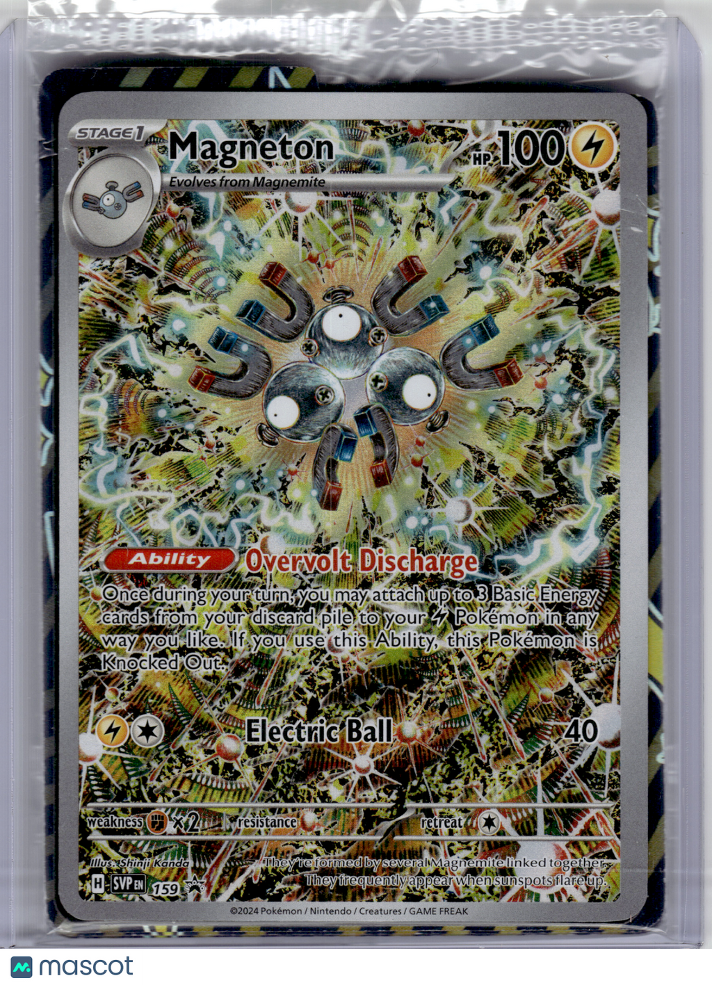 2024 Pokemon—Magneton #159 Scarlet & Violet—Black Star Promo Holo [Sealed]