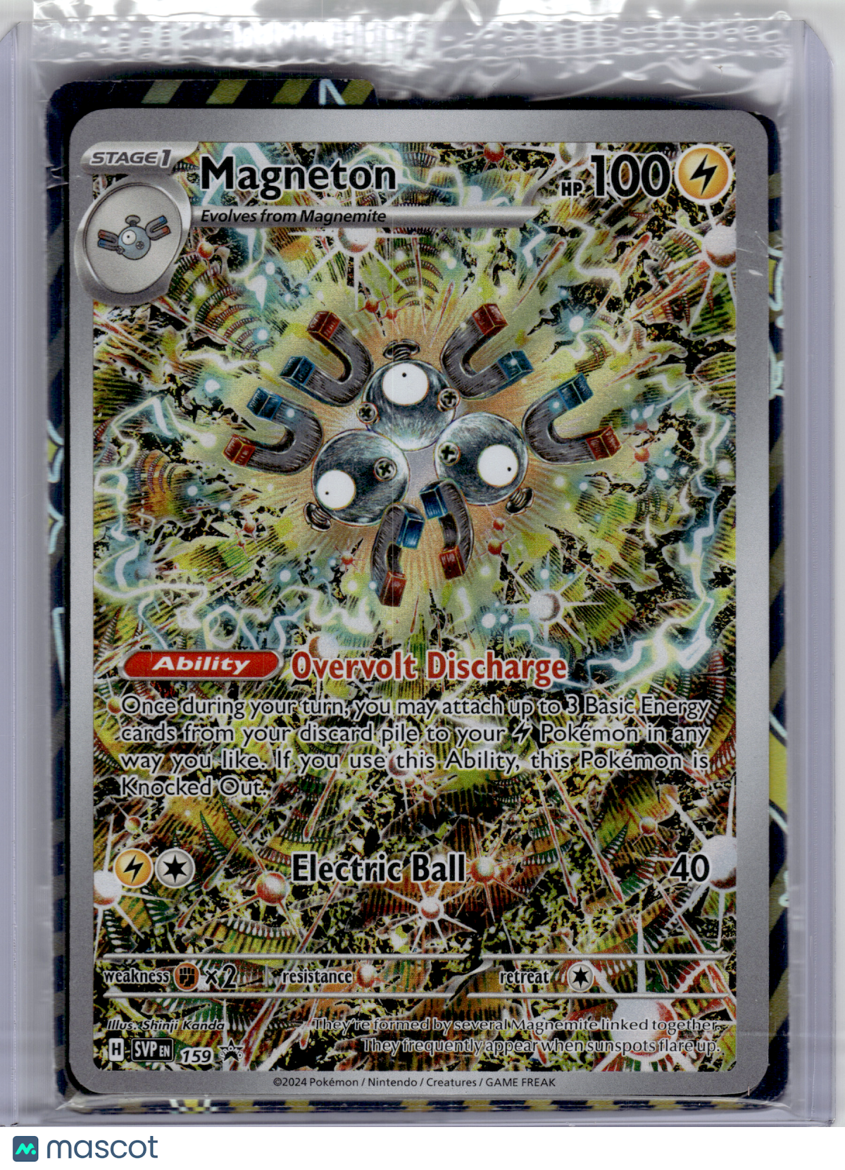 2024 Pokemon—Magneton #159 Scarlet & Violet—Black Star Promo Holo [Sealed]