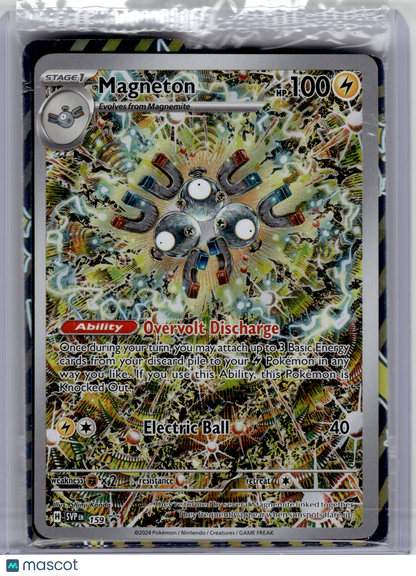 2024 Pokemon—Magneton #159 Scarlet & Violet—Black Star Promo Holo [Sealed]
