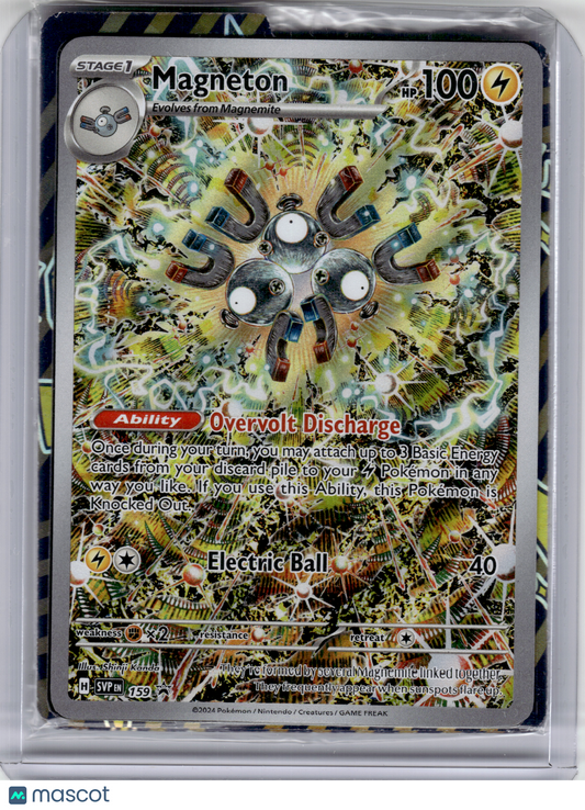 2024 Pokemon—Magneton #159 Scarlet & Violet—Black Star Promo Holo [Sealed]