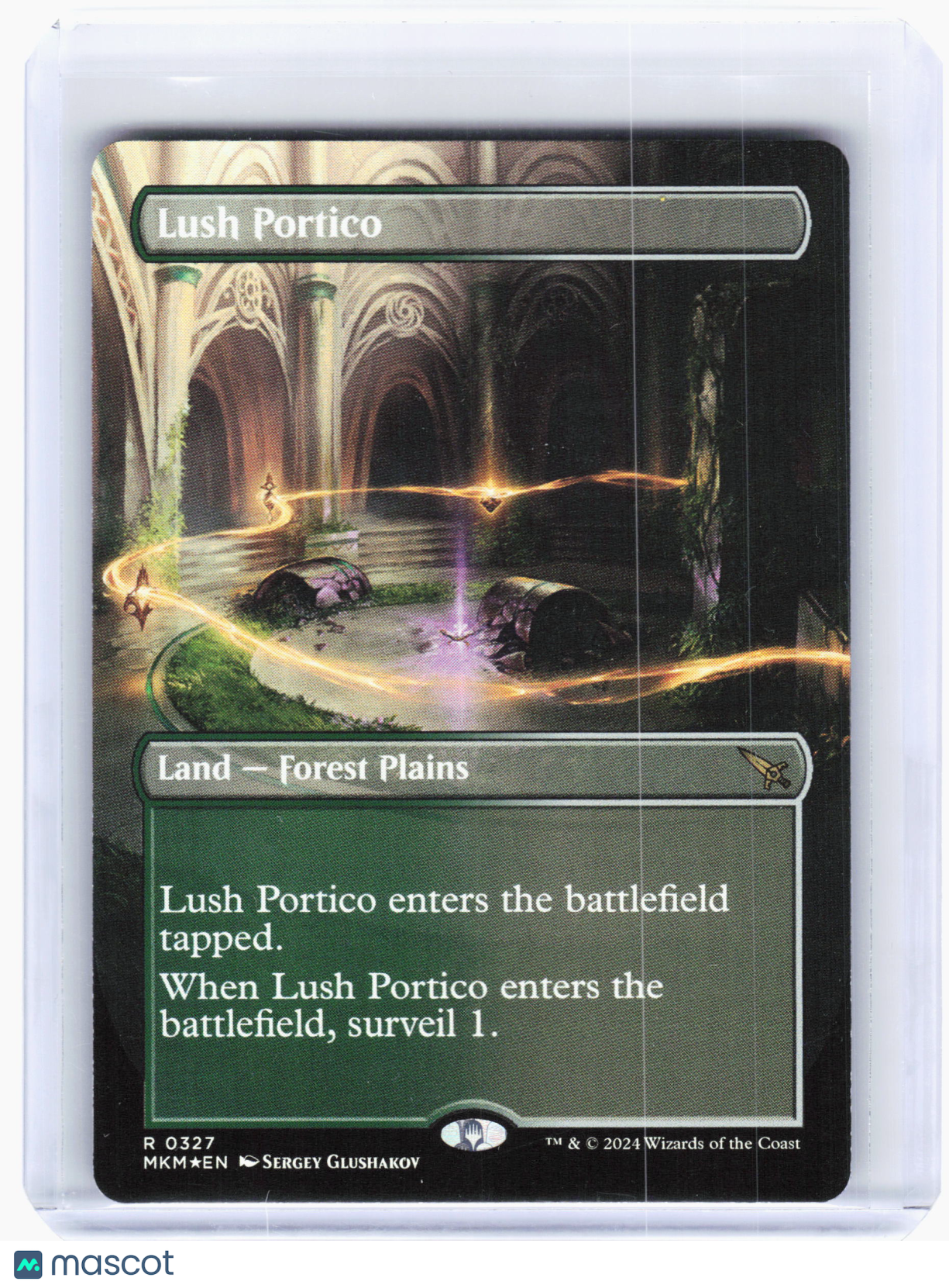 2024 Magic: TG—Lush Portico #327 Murders at Karlov Manor—Rare Foil Borderless