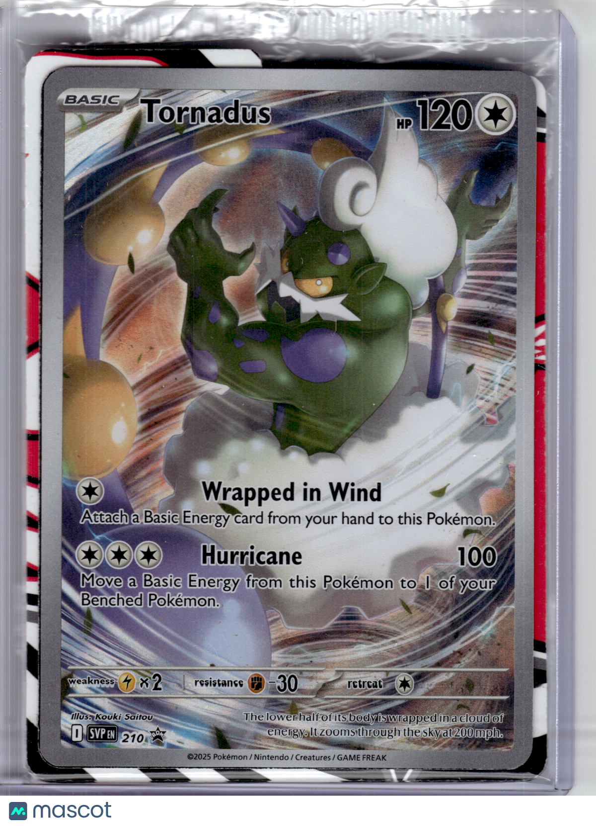 2025 Pokemon—Tornadus #210 Scarlet & Violet Promo—Black Star Promo [Sealed]