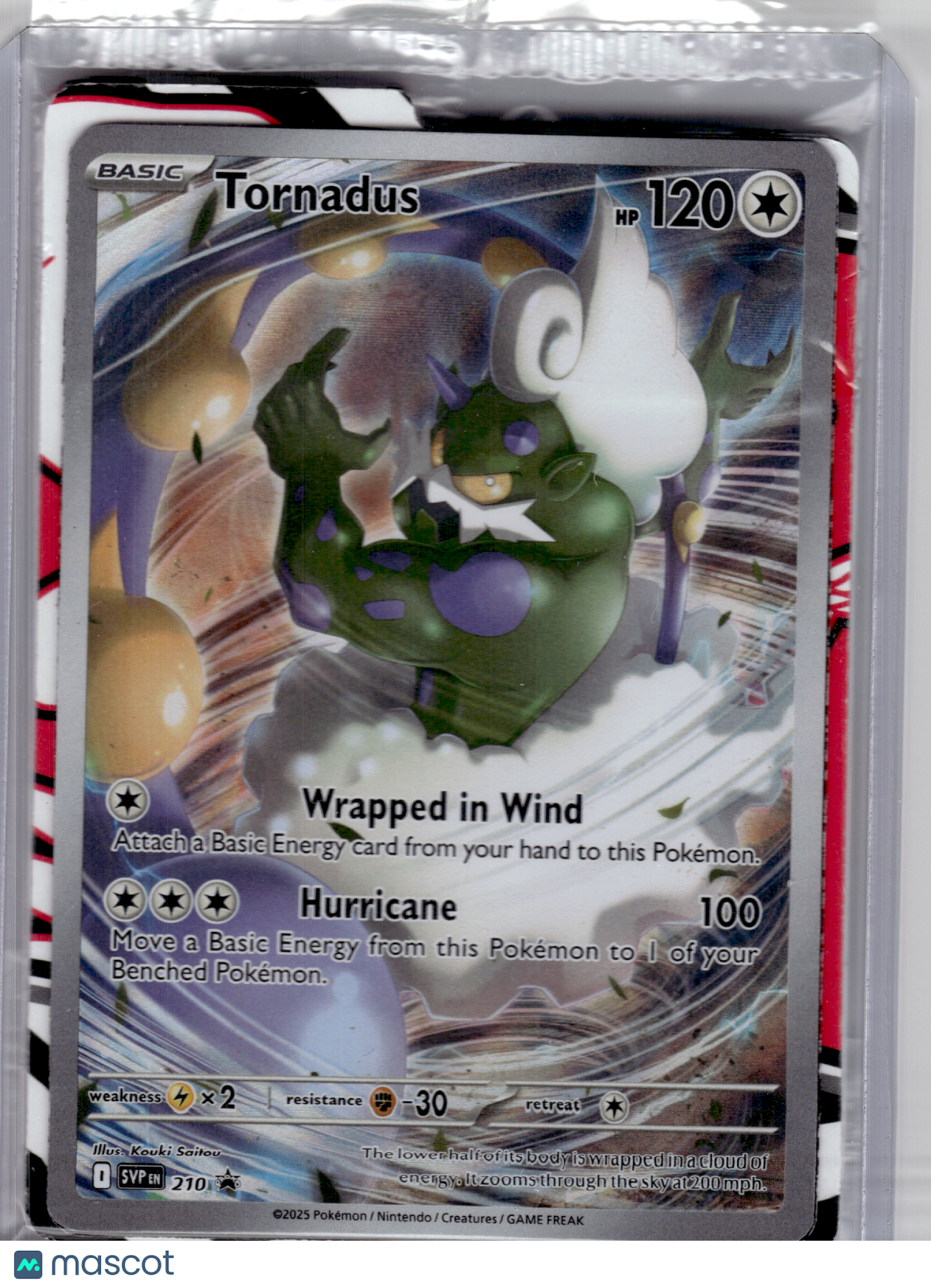 2025 Pokemon—Tornadus #210 Scarlet & Violet Promo—Black Star Promo Holo [Sealed]