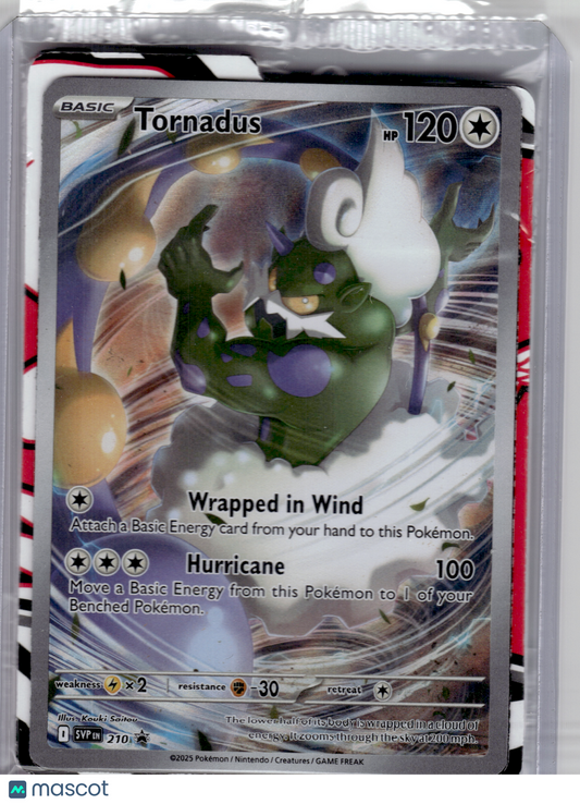 2025 Pokemon—Tornadus #210 Scarlet & Violet Promo—Black Star Promo Holo [Sealed]