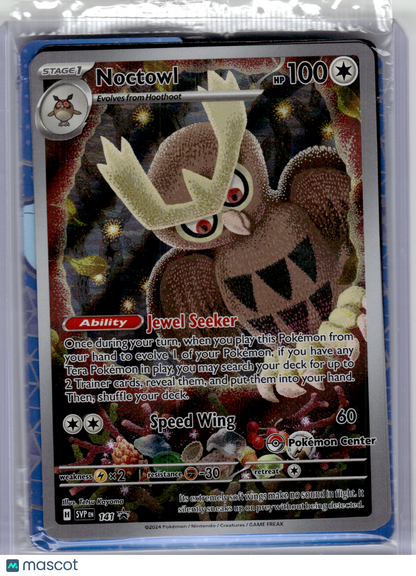 2024 Pokemon—Noctowl #141 Scarlet & Violet Promo—Holo (Pokemon Center) [Sealed]