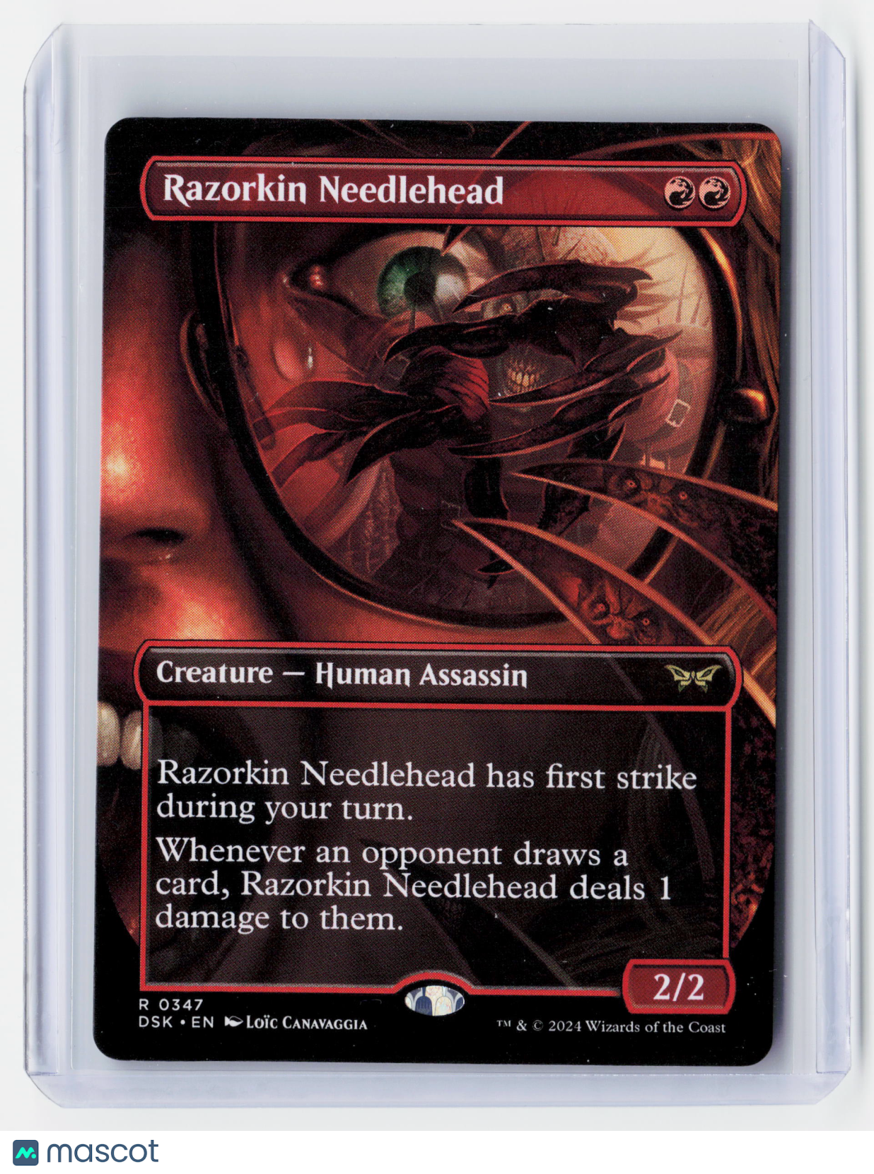 2024 Magic: The Gathering—Razorkin Needlehead (Borderless) #0347 (DSK)—R Nonfoil