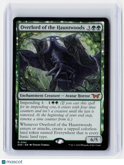 2024 Magic:TG—Overlord of the Hauntwoods #0194-Duskmourn: House of Horror—Mythic