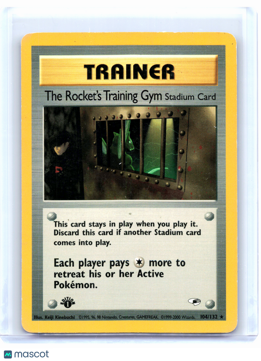 2000 Pokemon—The Rocket's Training Gym #104/132 Gym Heroes—Nonholo (1st Ed) [MP]