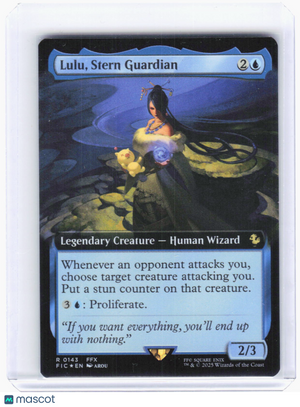 2025 Magic: The Gathering—Lulu, Stern Guardian (Ext. Art) #143 (FIC)—Rare Foil