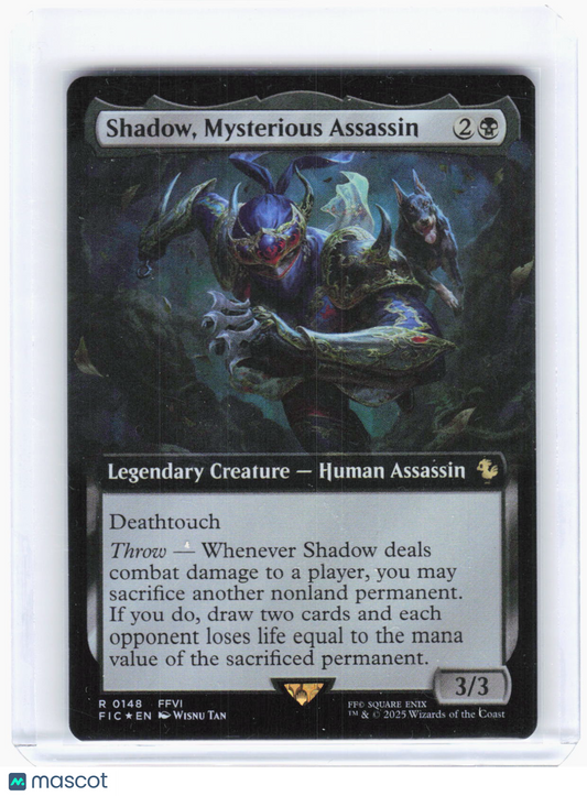 2025 Magic: The Gathering—Shadow, Mysterious Assassin #148 (FIC)—Rare Foil