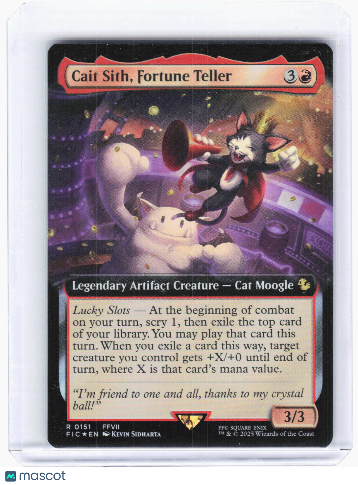 2025 Magic: The Gathering—Cait Sith, Fortune Teller #151 (FIC)—Rare Foil