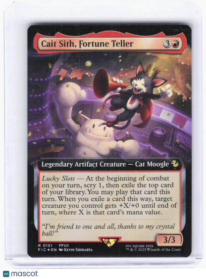 2025 Magic: The Gathering—Cait Sith, Fortune Teller #151 (FIC)—Rare Foil