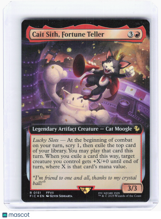 2025 Magic: The Gathering—Cait Sith, Fortune Teller #151 (FIC)—Rare Foil
