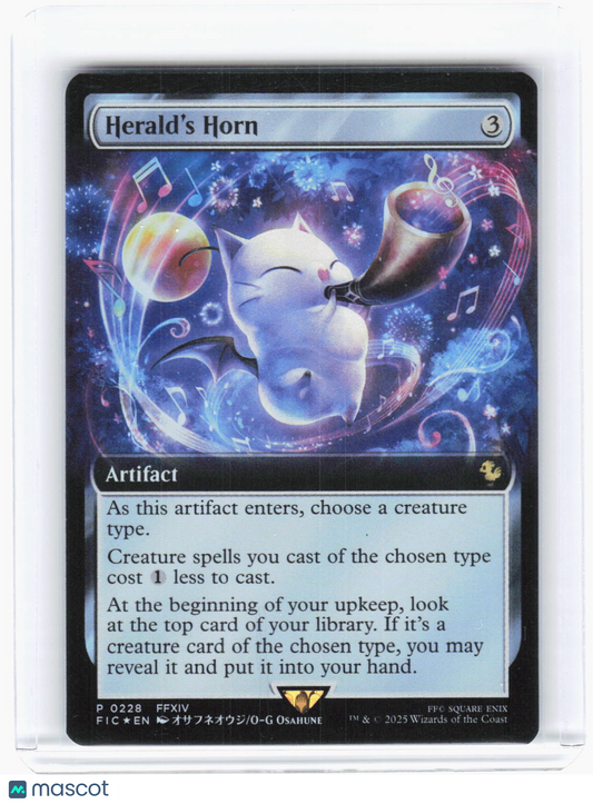 2025 Magic: The Gathering—Herald's Horn (Extended Art) #228 (BABP)—Promo Foil