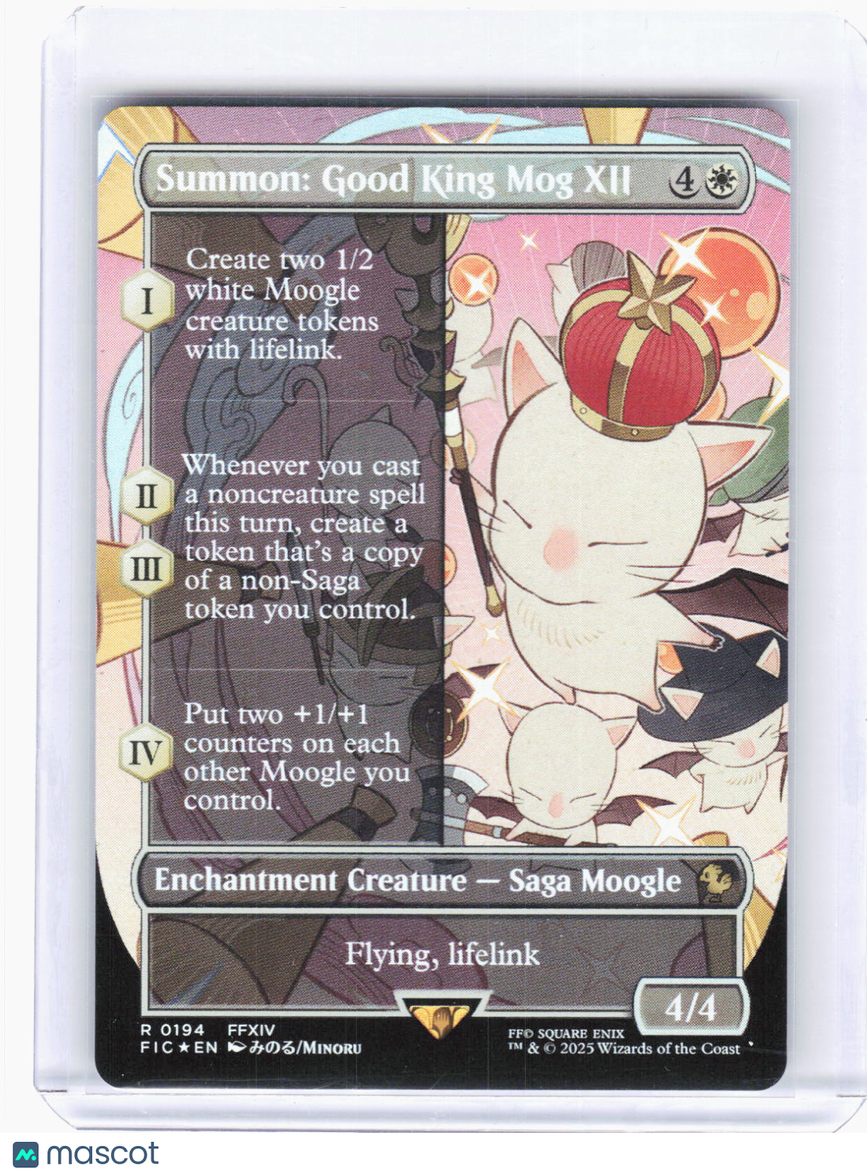 2025 Magic: The Gathering—Summon: Good King Mog XII #194 (FIC)—Rare Foil