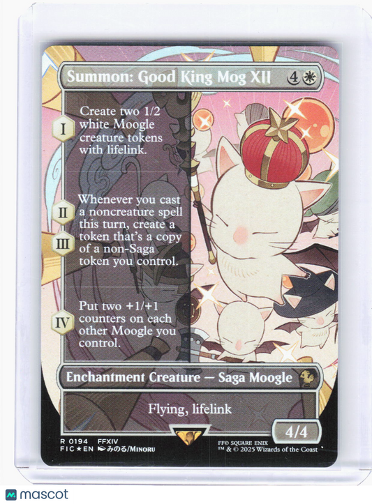 2025 Magic: The Gathering—Summon: Good King Mog XII #194 (FIC)—Rare Foil