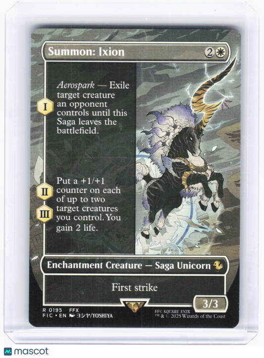 2025 Magic: The Gathering—Summon: Ixion (Borderless) #195 (FIC)—Rare Non-Foil