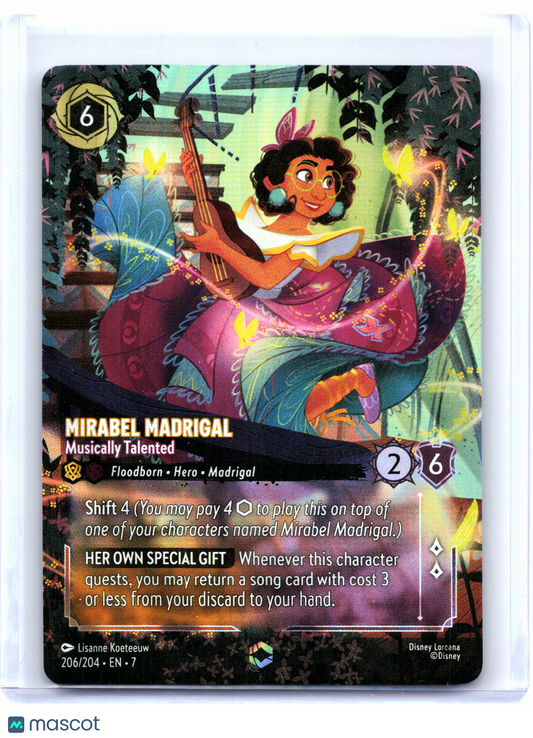 2025 Lorcana—Mirabel Madrigal #206/204 Archazia's Island—Enchanted Foil