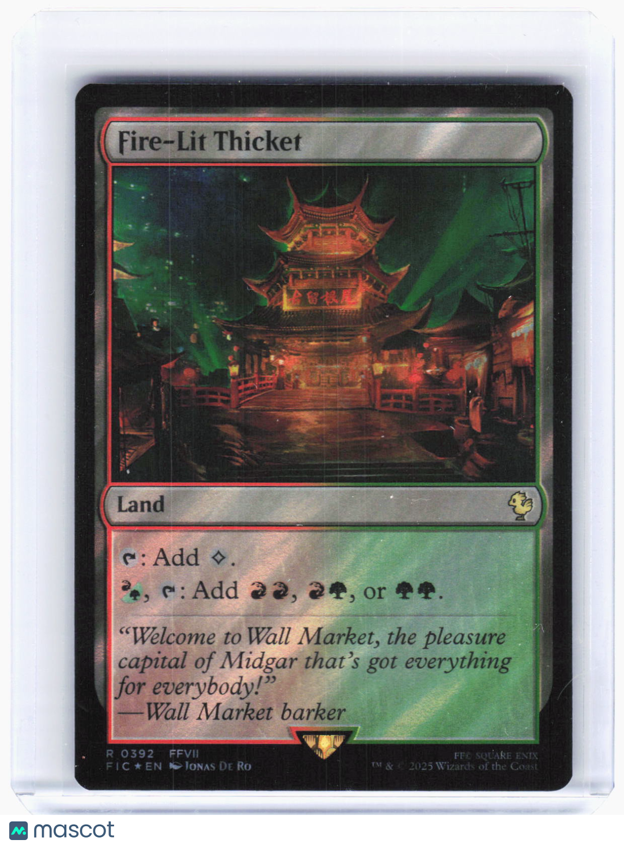 2023 Magic: The Gathering—Fire-Lit Thicket (Surge Foil) #392 (FIC)—Rare Foil