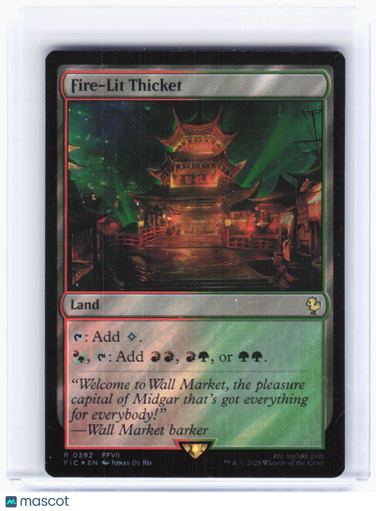 2023 Magic: The Gathering—Fire-Lit Thicket (Surge Foil) #392 (FIC)—Rare Foil