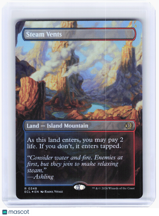 2026 Magic: The Gathering—Steam Vents #348 Lorwyn Eclipsed—Rare Foil