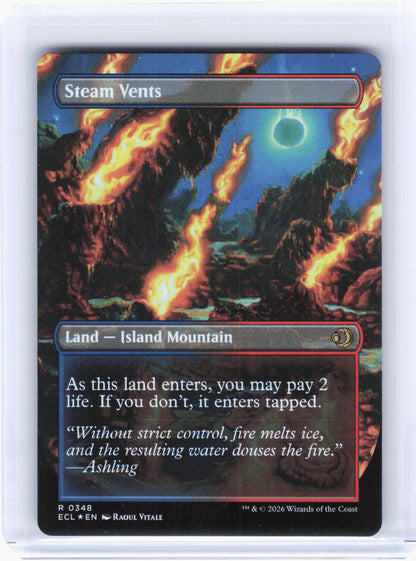 2026 Magic: The Gathering—Steam Vents #348 Lorwyn Eclipsed—Rare Foil