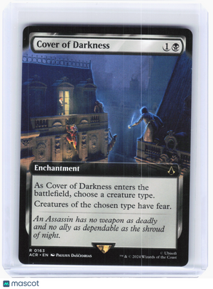 2024 Magic TG—Cover of Darkness #163 Assassin's Creed—Rare Non-Foil Extended Art