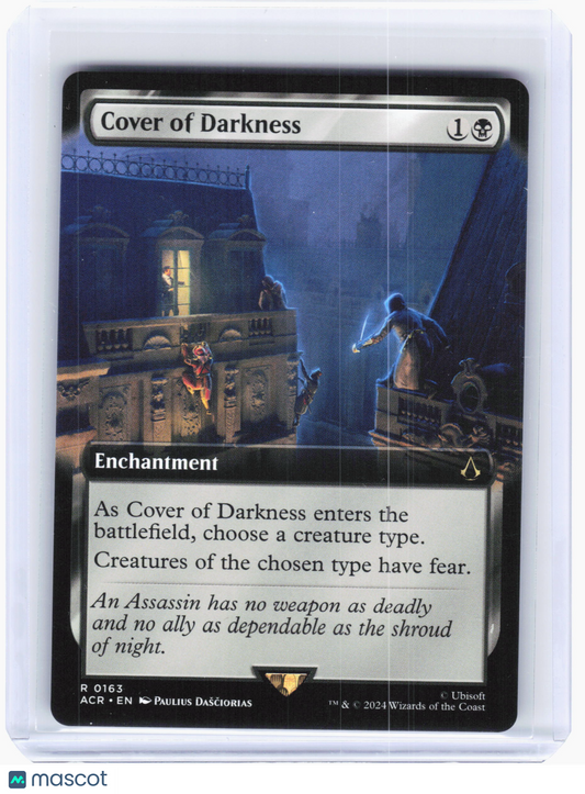 2024 Magic TG—Cover of Darkness #163 Assassin's Creed—Rare Non-Foil Extended Art