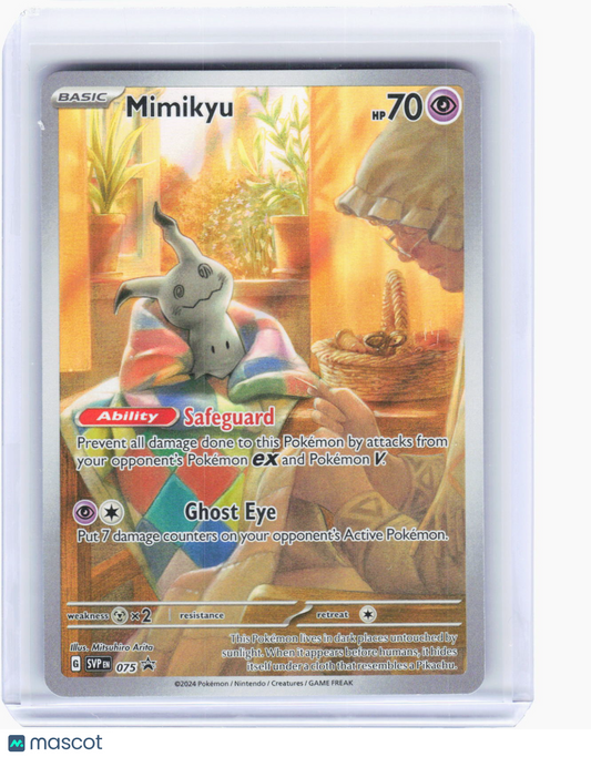 2024 Pokemon—Mimikyu #SVP EN 075 Scarlet & Violet Promo Cards—BPS Foil