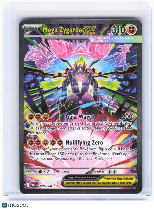 2025 Pokemon—Mega Zygarde ex #120/88 Perfect Order—SIR Holo