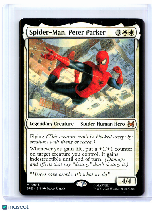 2025 Magic: The Gathering—Spider-Man, Peter Parker #0004 SPE—Mythic Nonfoil
