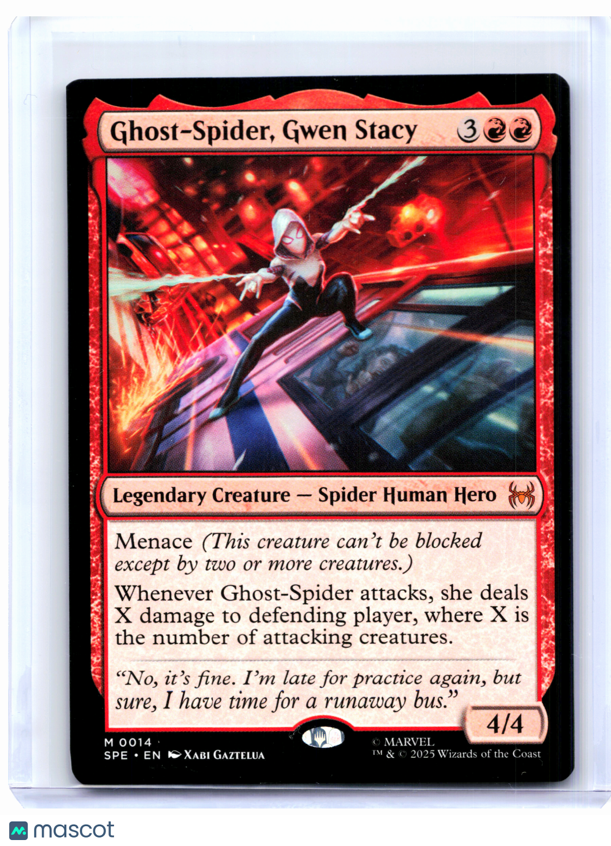 2025 Magic: The Gathering—Ghost-Spider, Gwen Stacy #0014 SPE—Mythic Nonfoil