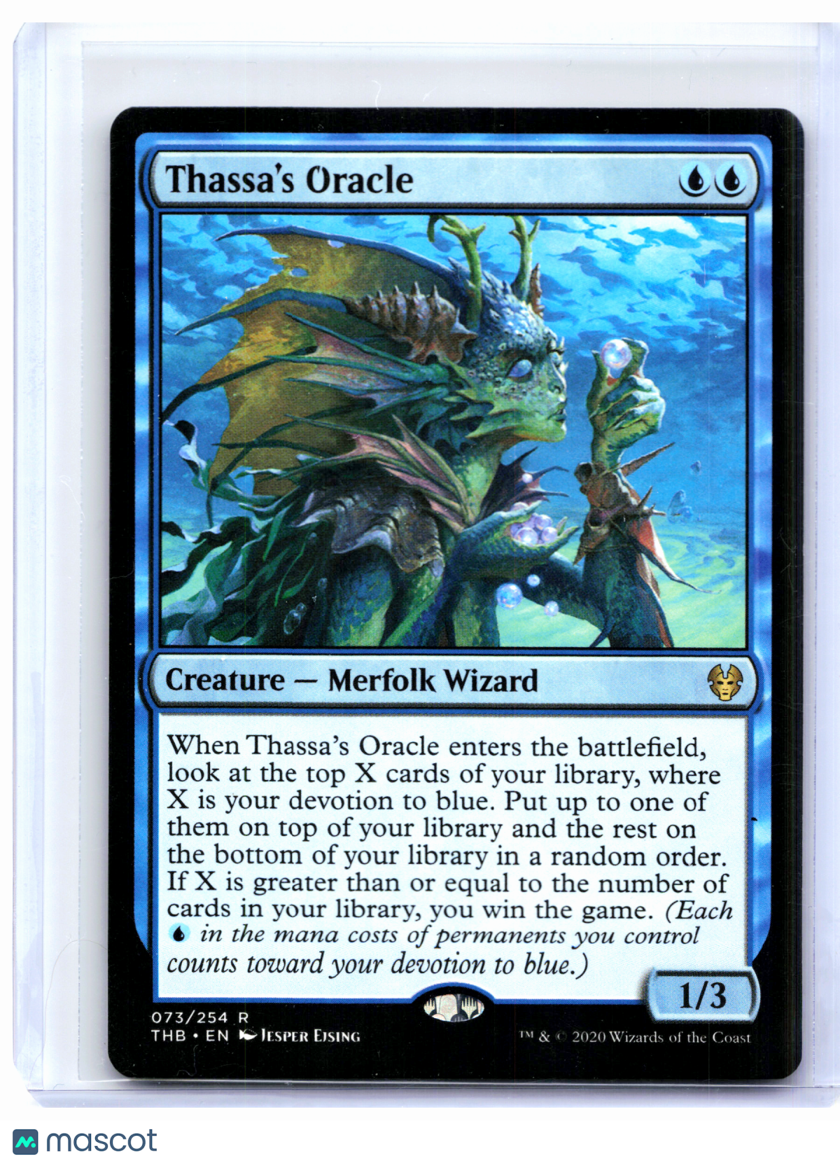 2020 Magic: The Gathering—Thassa's Oracle #073 Theros Beyond Death—Rare Nonfoil