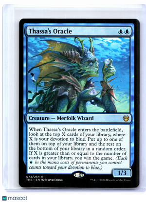 2020 Magic: The Gathering—Thassa's Oracle #073 Theros Beyond Death—Rare Nonfoil