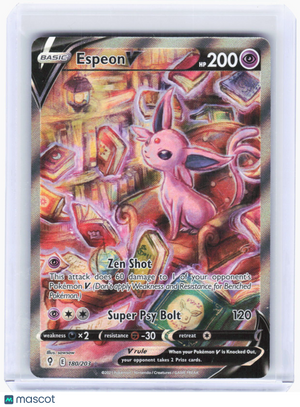 2021 Pokemon—Espeon V (Alt Full Art) #180/203 Evolving Skies—Ultra Rare Foil