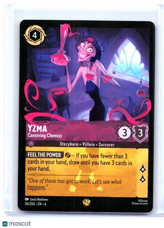 2024 Lorcana—Yzma - Conniving Chemist #56/204 Azurite Sea—Legendary Nonfoil