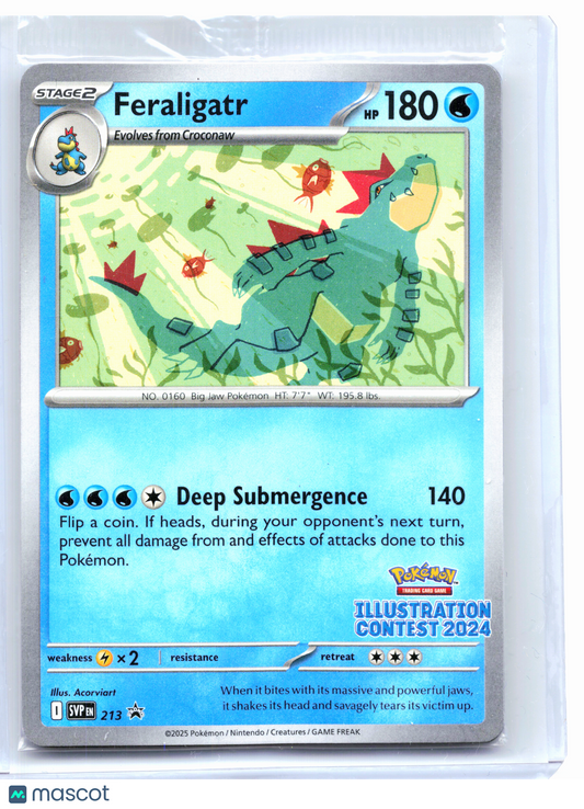 2025 Pokemon—Feraligatr (Illustration Contest 2024) #213 SVP—Nonholo [Sealed]