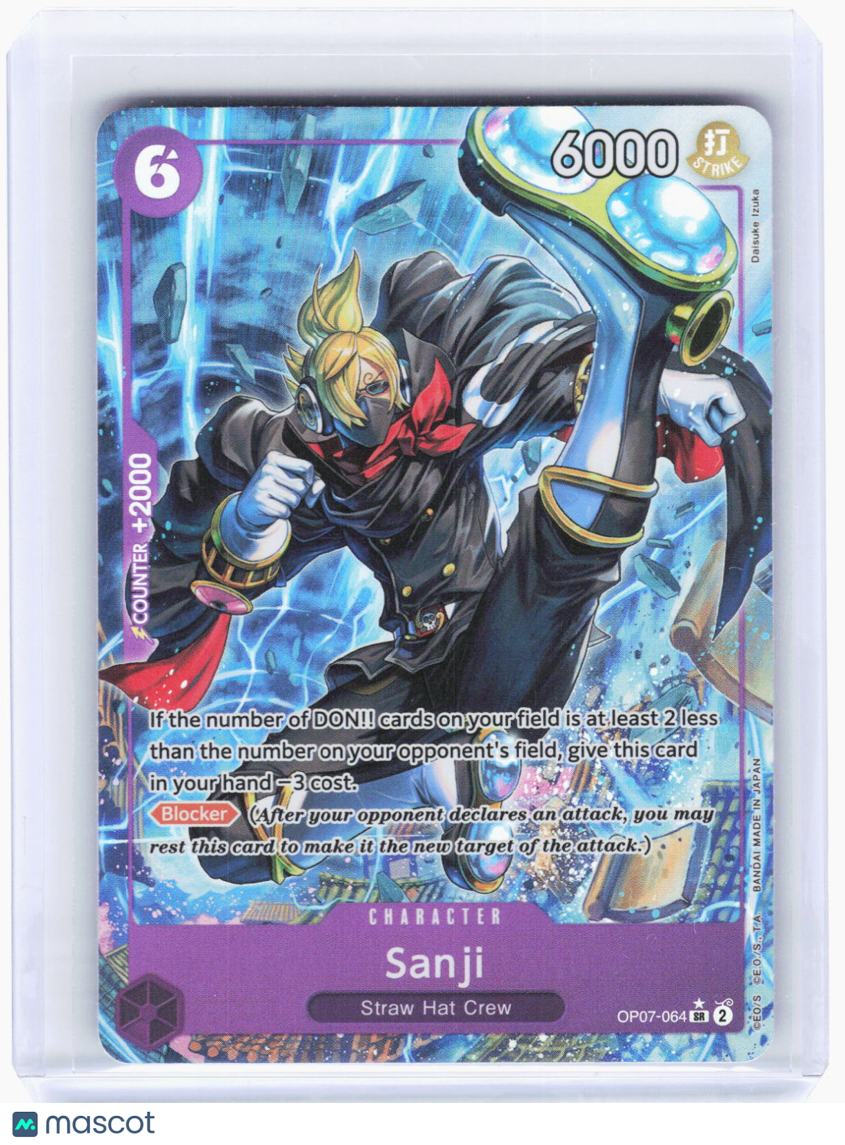 2024 One Piece Card Game—Sanji (Parallel) #OP07-064 (OP07)—Super Rare Foil