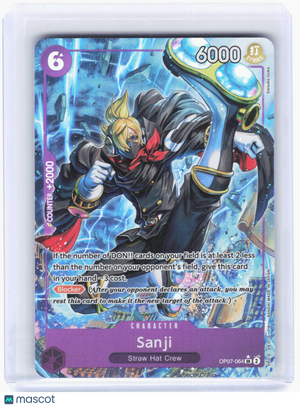2024 One Piece Card Game—Sanji (Parallel) #OP07-064 (OP07)—Super Rare Foil