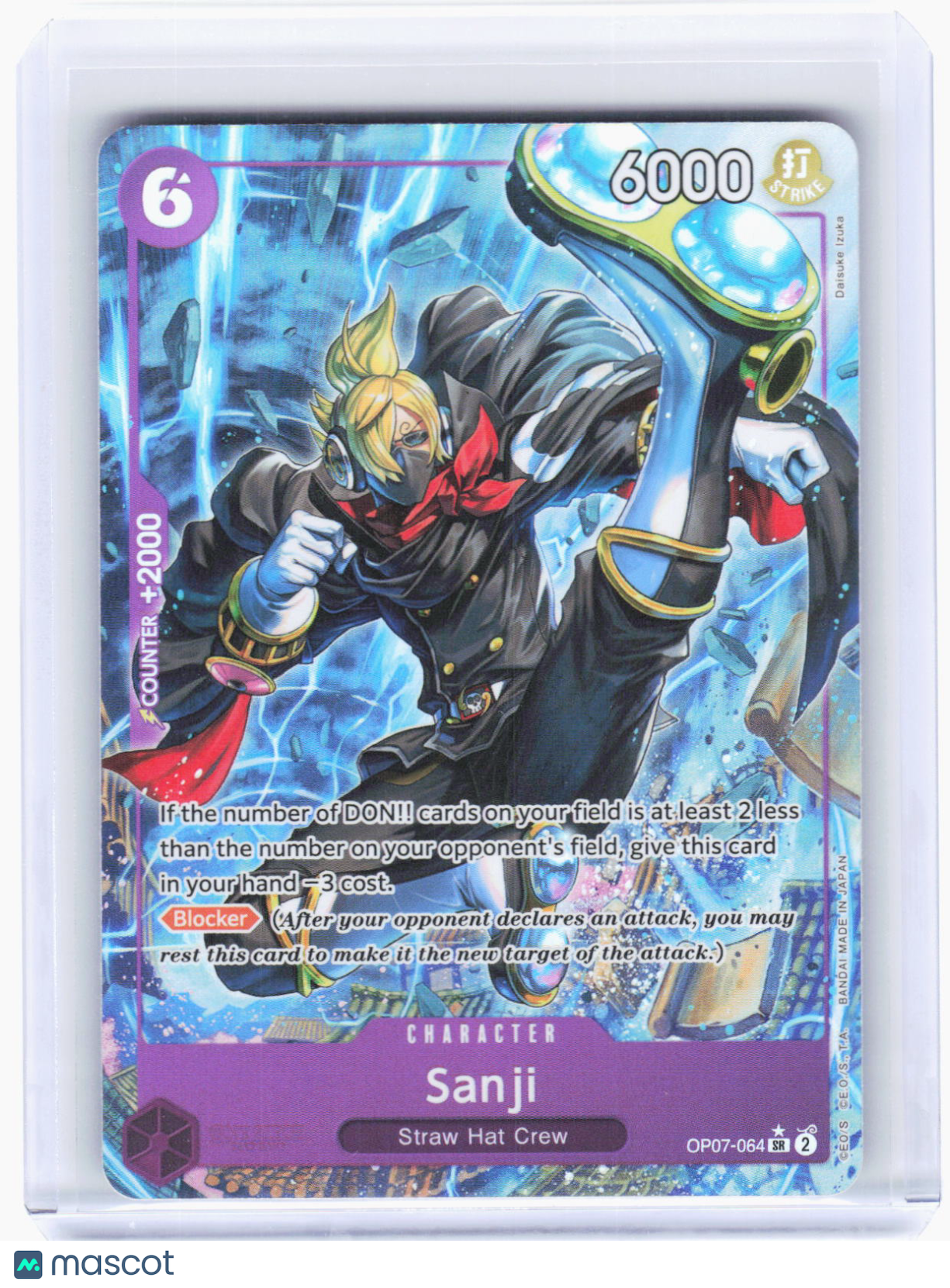 2024 One Piece Card Game—Sanji (Parallel) #OP07-064 (OP07)—Super Rare Foil