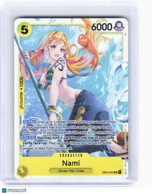 2024 One Piece Card Game—Nami #EB03-053 (EB-03)—Super Rare Foil