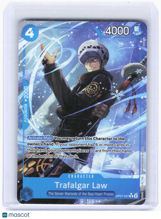 2024 One Piece Card Game—Trafalgar Law (Parallel) #OP07-047 (OP07)—Rare Foil