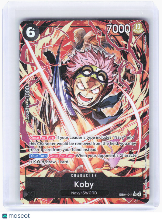 2024 One Piece Card Game—Koby (Alternate Art) #EB04-044 (OP15-EB04)—SR Foil