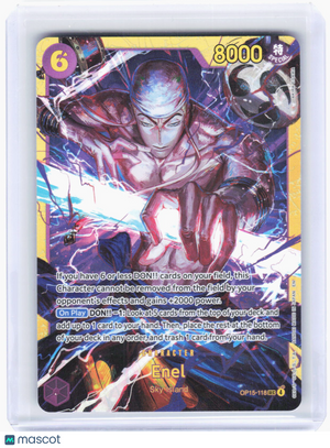 2023 One Piece TCG—Enel #OP15-118 Adventure on Kami's Island—Secret Rare Foil