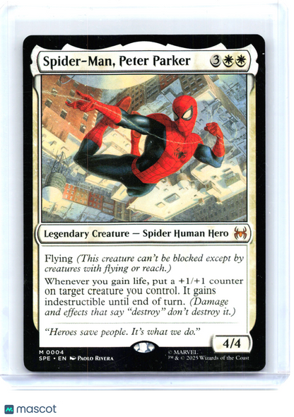 2025 Spider-Man, Peter Parker #4 Eternal-Legal—Mythic Rare Non-Foil
