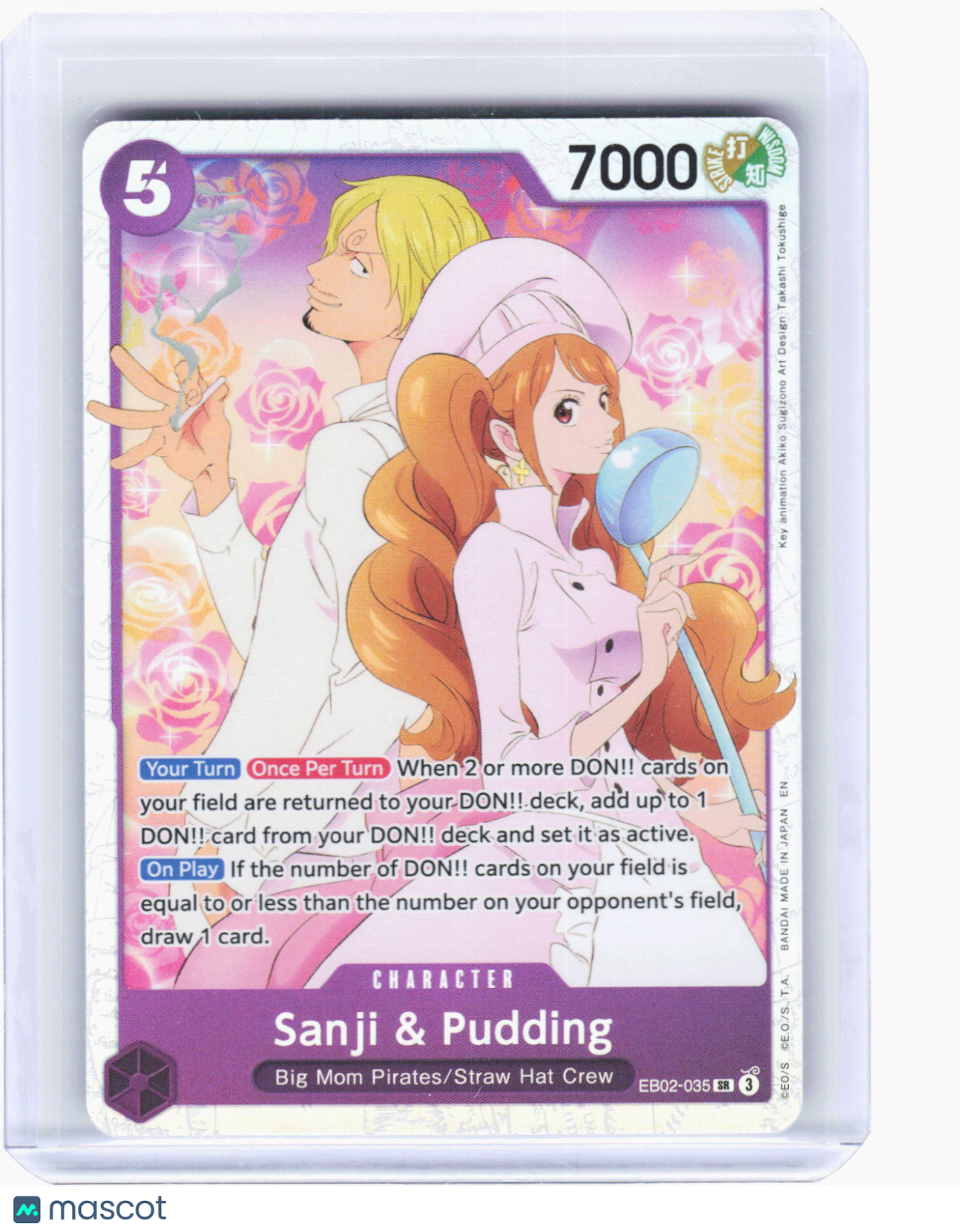 2025 One Piece Card Game—Sanji & Pudding #EB02-035 EB: Anime 25th Coll.—SR Foil