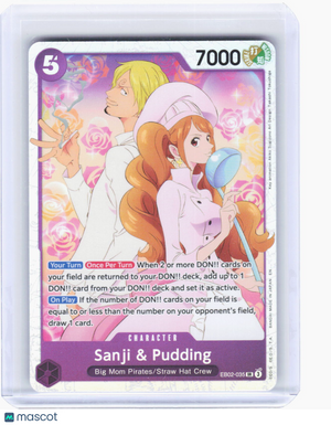 2025 One Piece Card Game—Sanji & Pudding #EB02-035 EB: Anime 25th Coll.—SR Foil